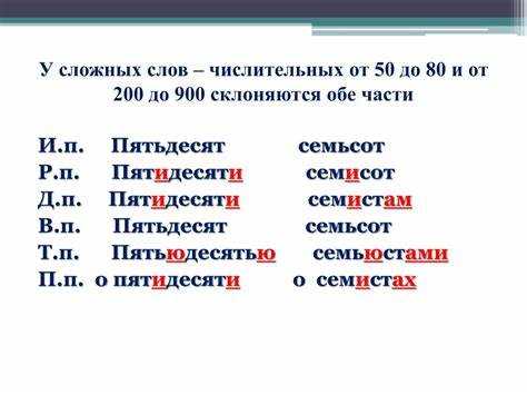 Определение существительных 50 типа и особенности