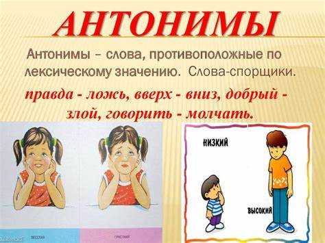 Антонимы и синонимы: как они влияют на смысл