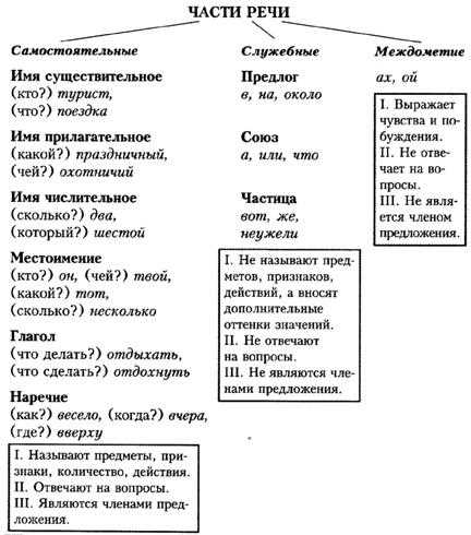 Синтаксическая роль слова