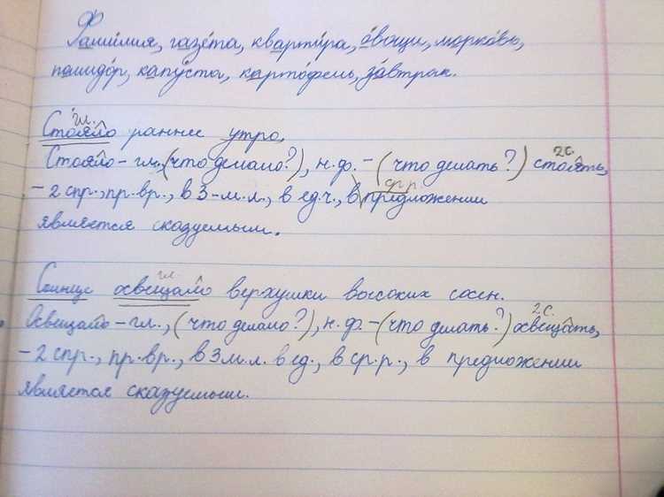 Изменение форм глагола: времена и лица