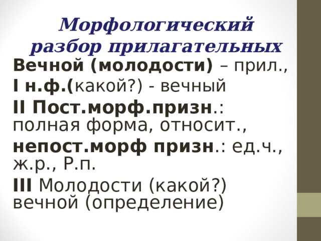 Грамматические характеристики термина 