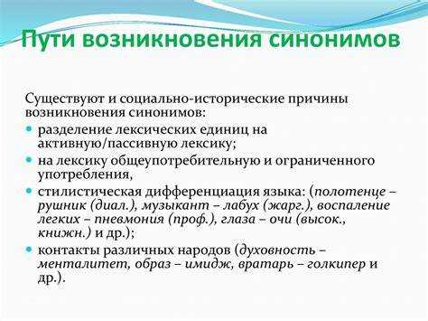 Источники и инструменты для нахождения синонимических выражений