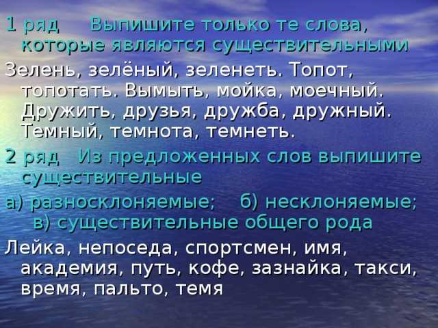 Практика: упражнения на составление имен