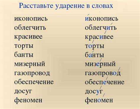 Ударение в различных регионах России
