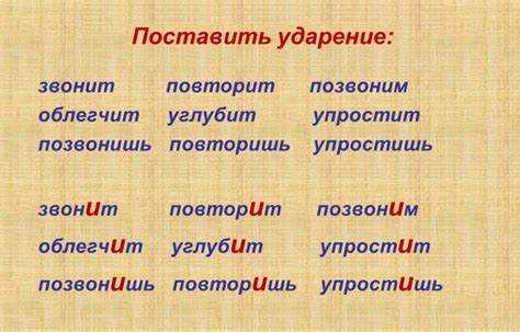 Типичные ошибки в акценте на слове