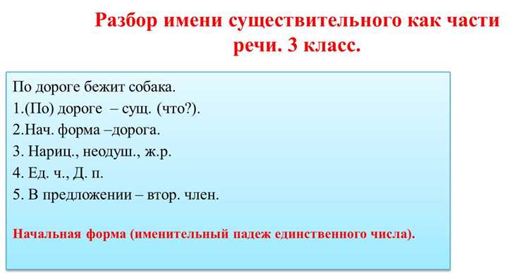 Грамматические характеристики слова