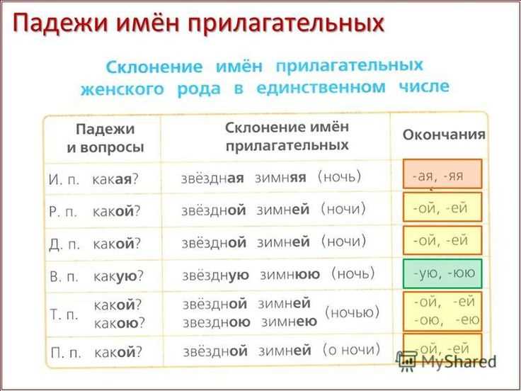 Специфика склонений в различных научных областях